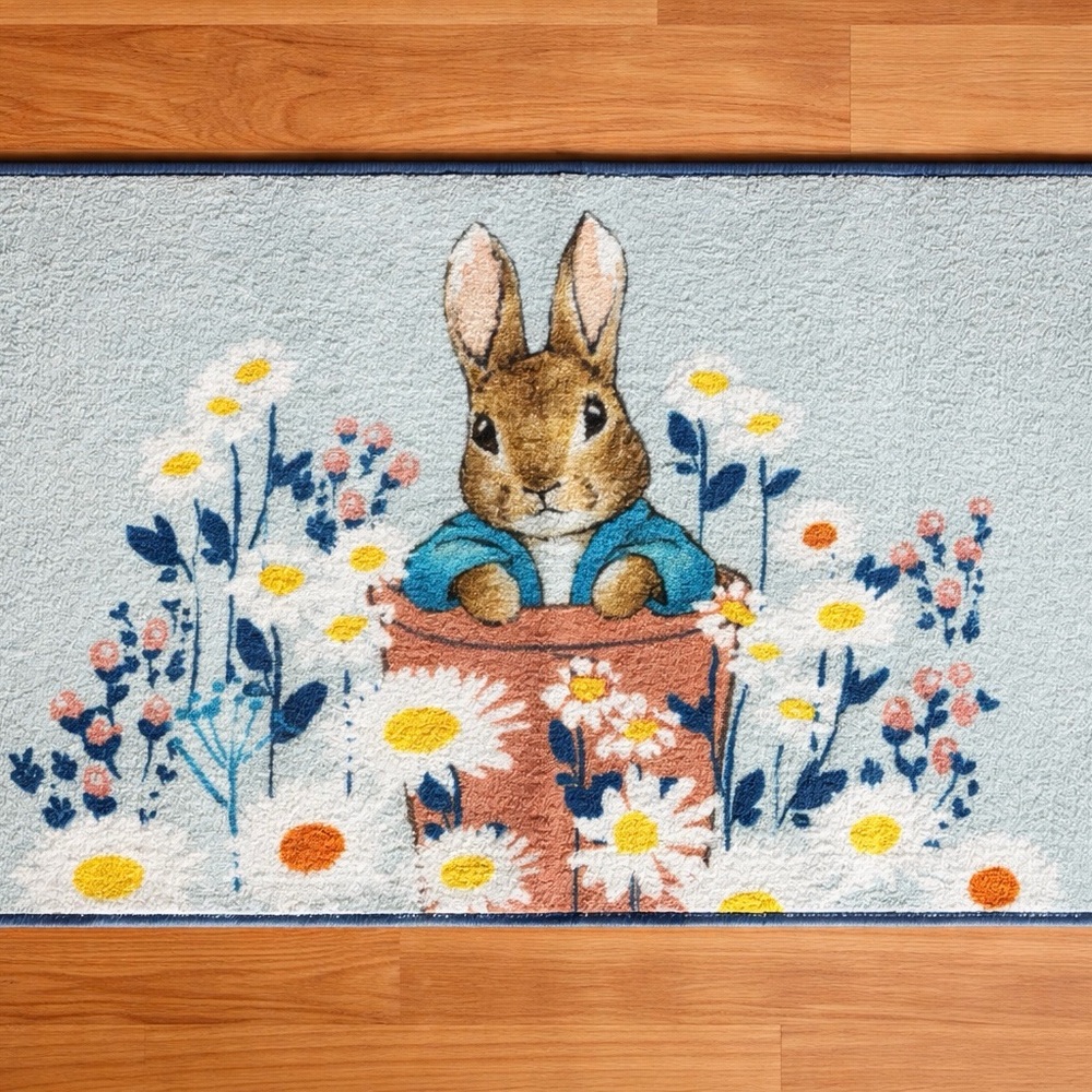 Peter Rabbit Accent Rug – 26x45 – Woodland Nursery Decor – NEW